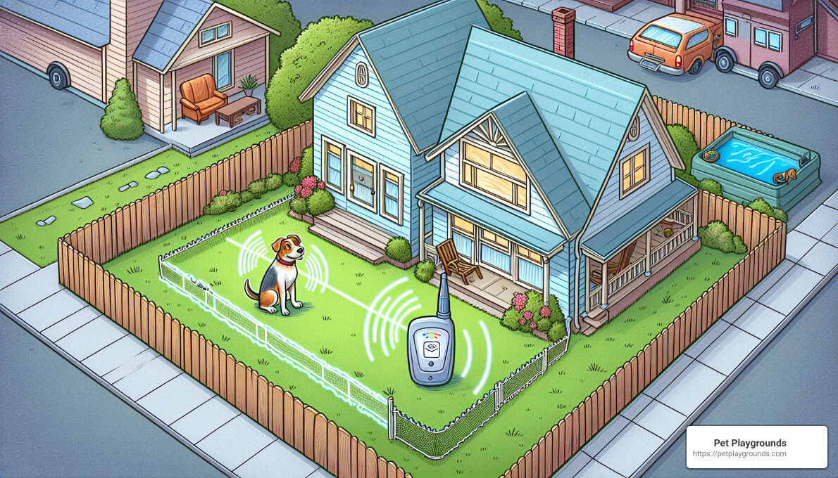 Wireless dog fence diagram - how do dog invisible fences work Wireless dog fence diagram - how do dog invisible fences work