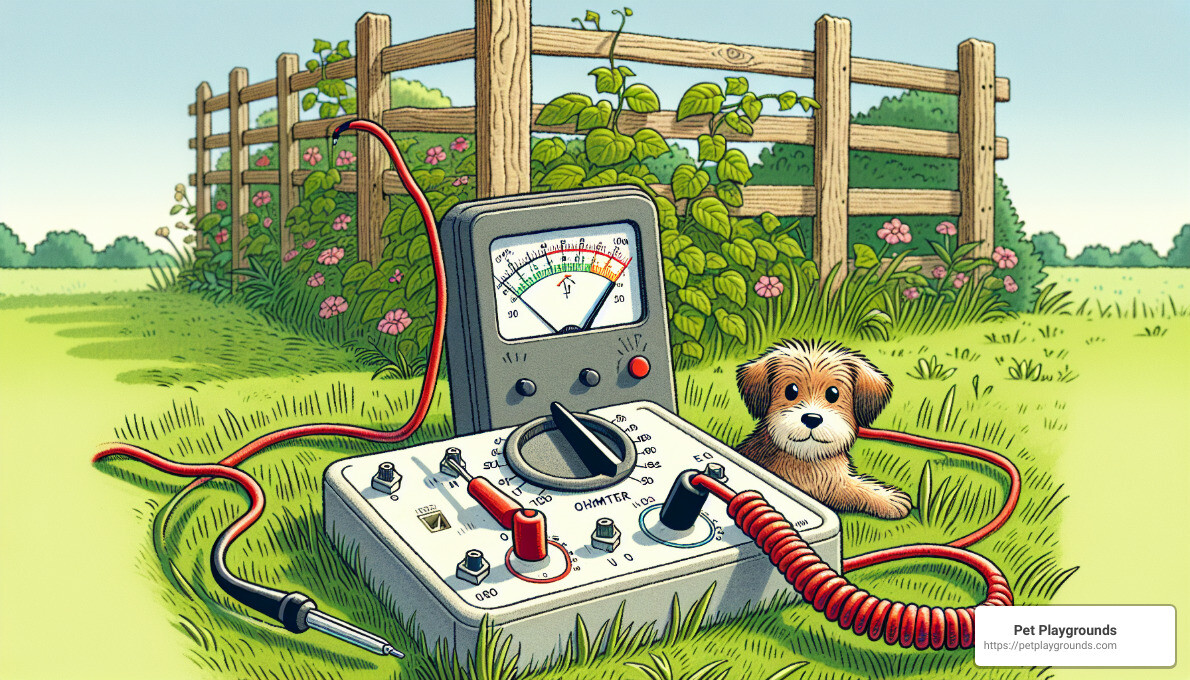 ohmmeter - how to find a break in an invisible dog fence