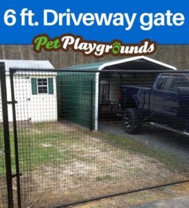 Driveway 6 X 14 Dog Fence Gate