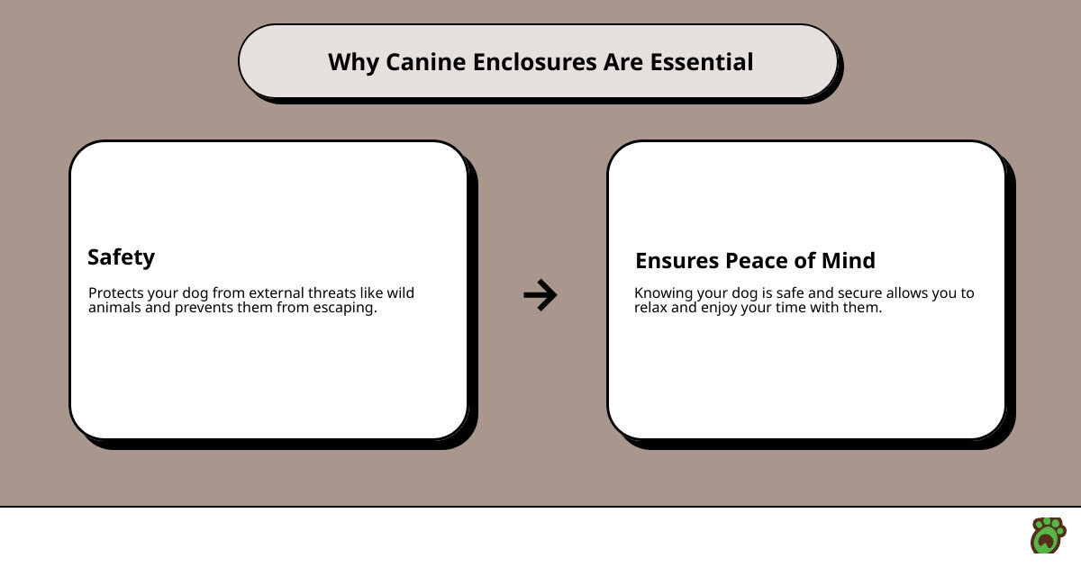 Key features of dog enclosures - canine enclosures infographic cause<em>effect</em>text Key features of dog enclosures - canine enclosures infographic cause<em>effect</em>text