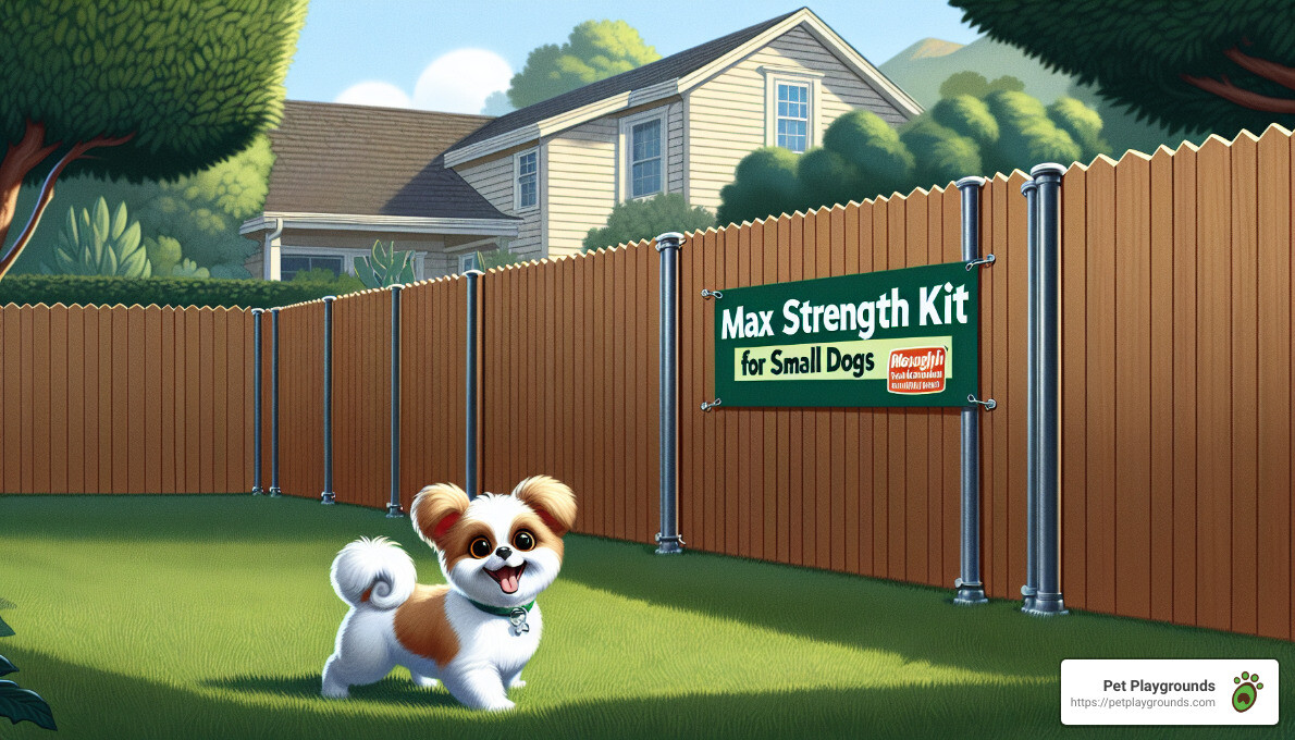 Pet Playgrounds Max Strength Kit - small dog fence Pet Playgrounds Max Strength Kit - small dog fence