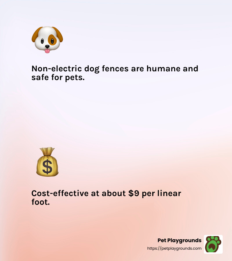 Pet Playgrounds non-electric dog fence - dog-proof garden fencing infographic 2<em>facts</em>emoji_light-gradient Pet Playgrounds non-electric dog fence - dog-proof garden fencing infographic 2<em>facts</em>emoji_light-gradient