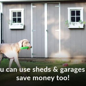sheds and garages dog fence