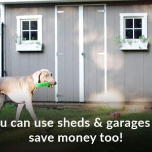 sheds and garages dog fence