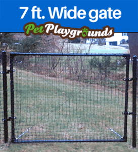 Wide 7 X 8 Dog Fence Gate