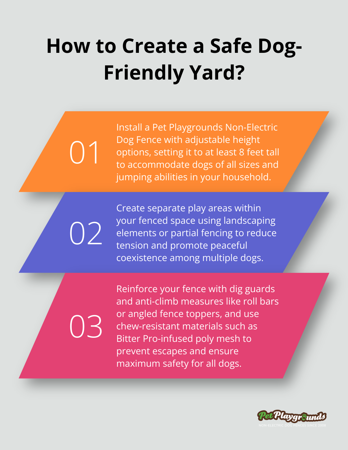 Infographic: How to Create a Safe Dog-Friendly Yard? - Multi-dog solution