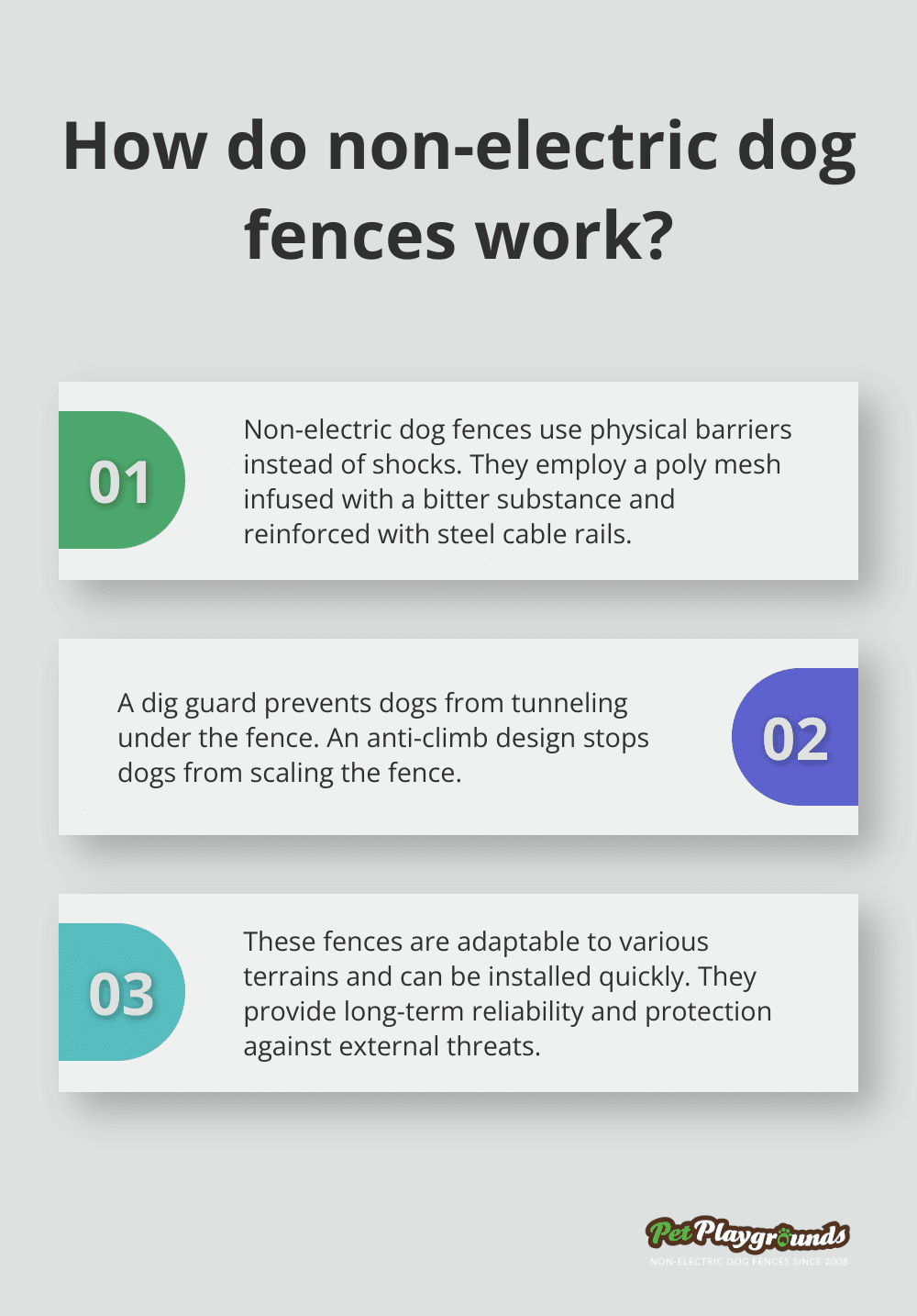 Infographic: How do non-electric dog fences work?