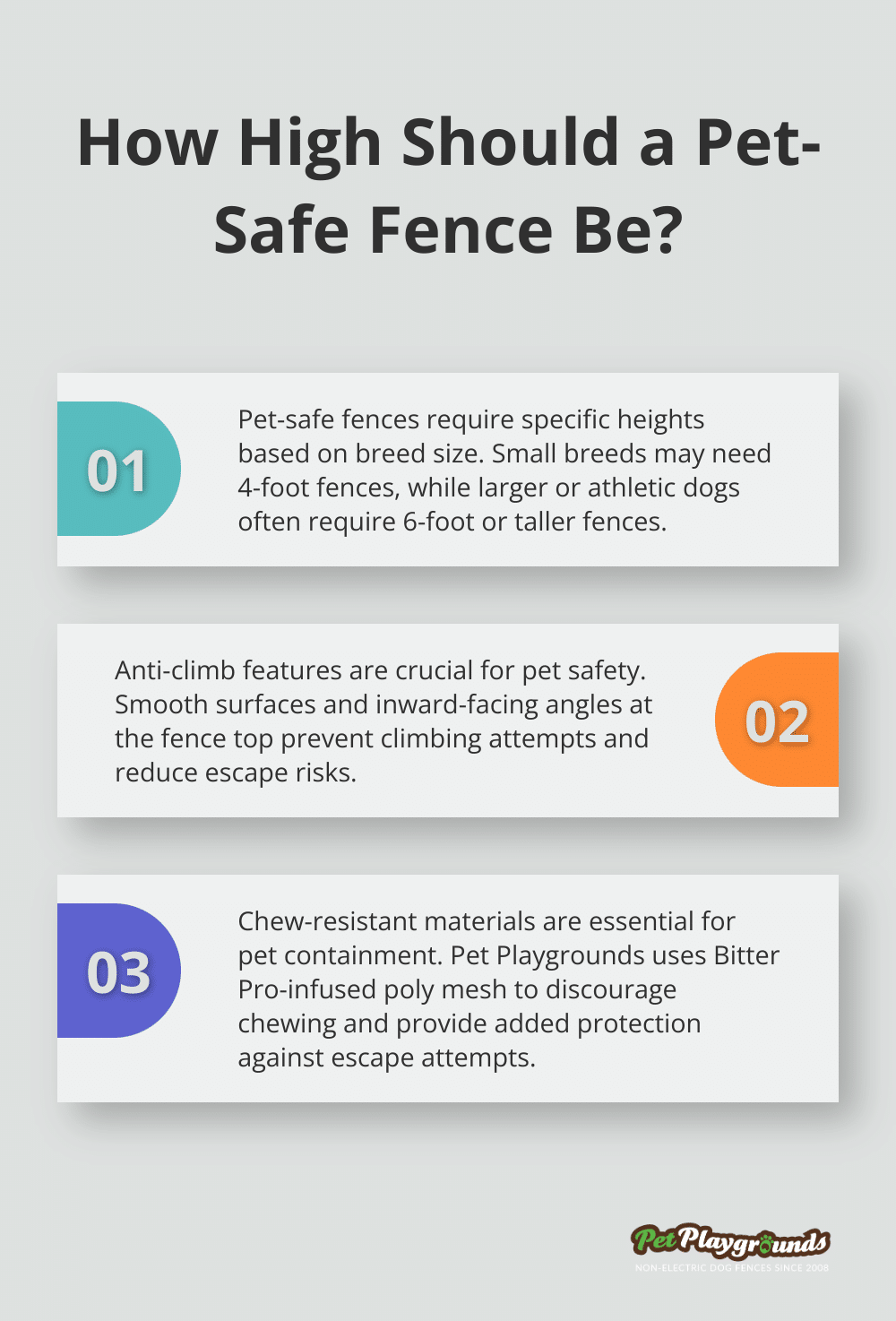 Infographic: How High Should a Pet-Safe Fence Be? - Pet safety solution