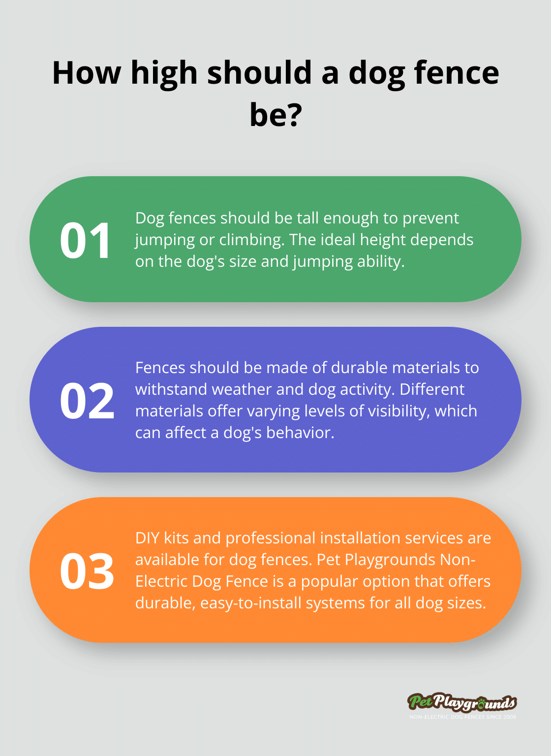 Infographic: How high should a dog fence be?