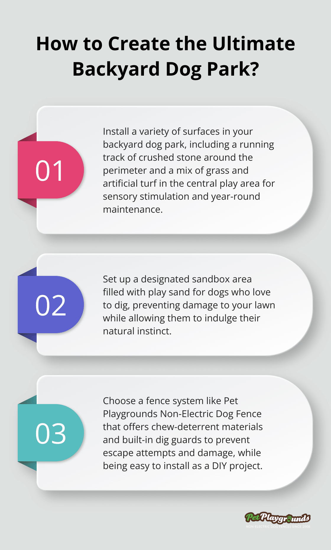 Infographic: How to Create the Ultimate Backyard Dog Park? - Pet security